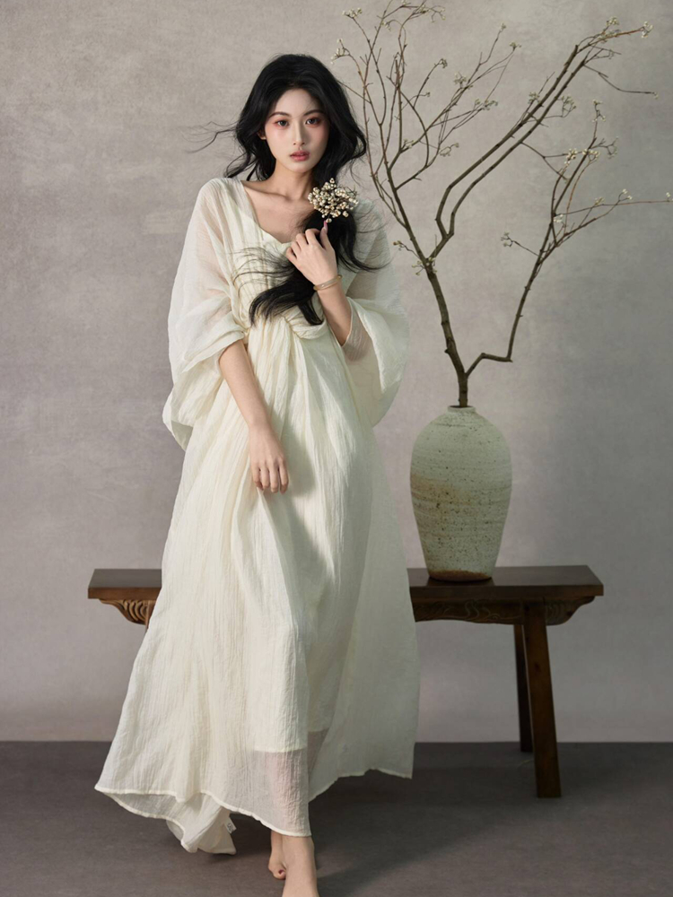 Ethnic Fashion Studio - Neu 2026: Chinesischer Stil – Fotostudio-Kleid