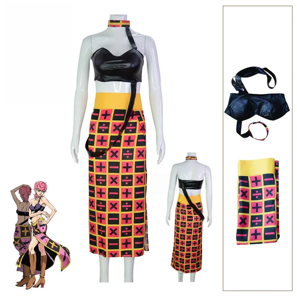 Ethnic Outfit - Damen Sexy Karneval-Party-Kostüm Anime JOJO's Bizarre