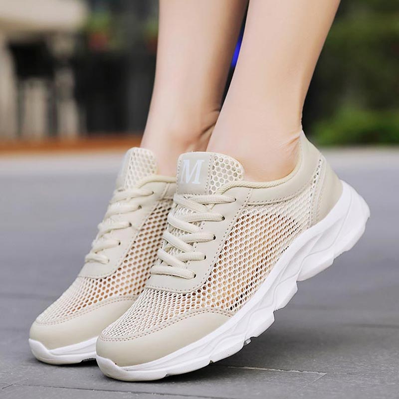 Ethnic Fashion Show Ideas - Sommer Atmungsaktive Turnschuhe Frauen Mesh frauen