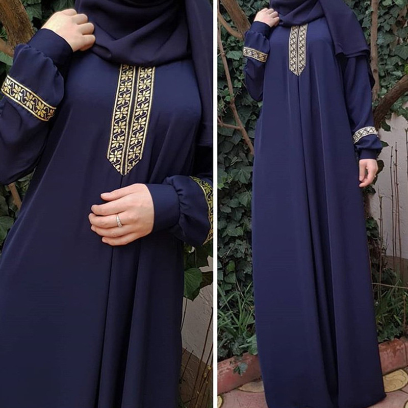 Winter Ethnic Fashion For Women - Muslimischen Ethnischen Stil Druck Abayas Plus
