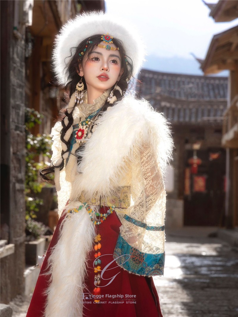 Tibetische Ethnische Damenmode – Ethnic Fashion Photography Bewertung und Preis
