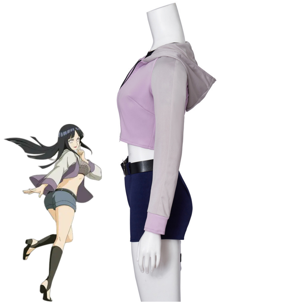 Anime Hyuga Hinata Cosplay Kos – Ethnic Outfit Bewertung und Preis