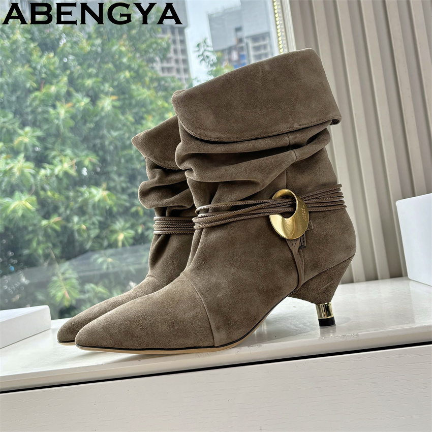 Größe 35-42 Kitten Heel Stiefe – Ethnic Fashion Week Bewertung und Preis