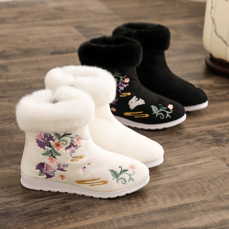 Mode Winter Stiefel frauen Sch – Winter Ethnic Fashion For Women Bewertung und Preis