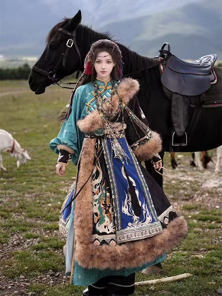 Tibetisches Kostüm für Damen i – Ethnic Fashion Photography Bewertung und Preis