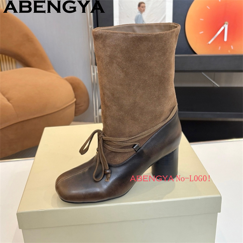 ABENGYA Chunky Heel Mid-Calf S – Ethnic Fashion Week Bewertung und Preis