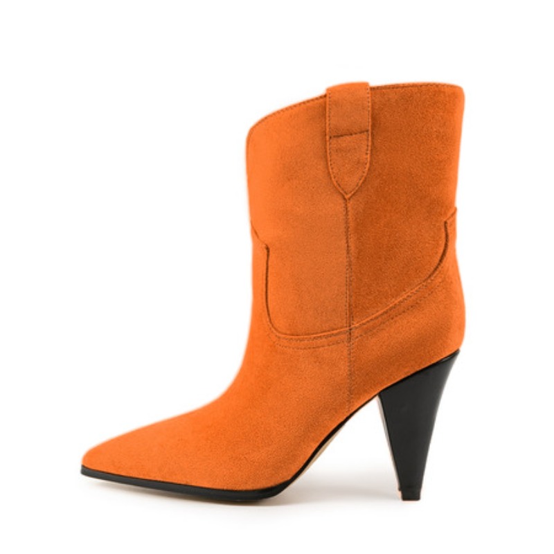 Bicolor Spike Heels Pull On Fa – Winter Ethnic Fashion For Women Bewertung und Preis