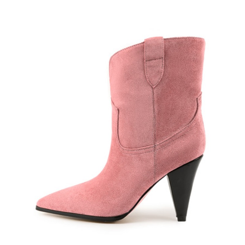 Bicolor Spike Heels Pull On Fa – Winter Ethnic Fashion For Women Bewertung und Preis